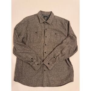 Grayer's Men's Harrison Heritage Flannel Button Down Gray Size XL 100% Cotton